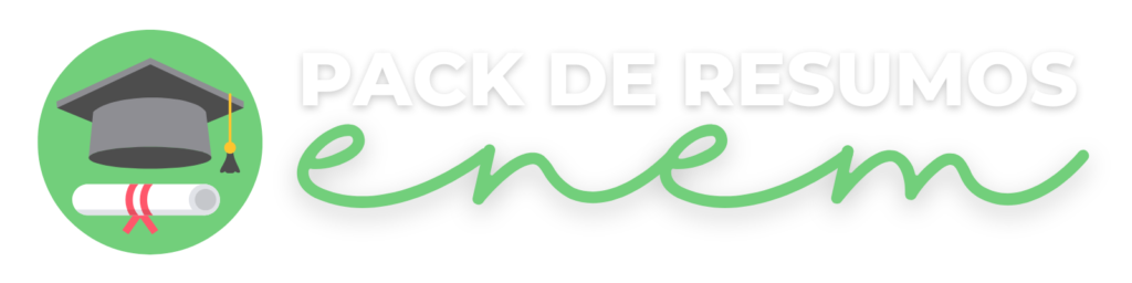 Exemplos de resumos do Pack ENEM - conteúdo organizado e visual para estudos
